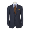 Ring Jacket RT024S11X 301A S186 Suit in Blue Plain Weave Wool