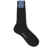 Bresciani Socks in Cotton Calf Length Solid Colour