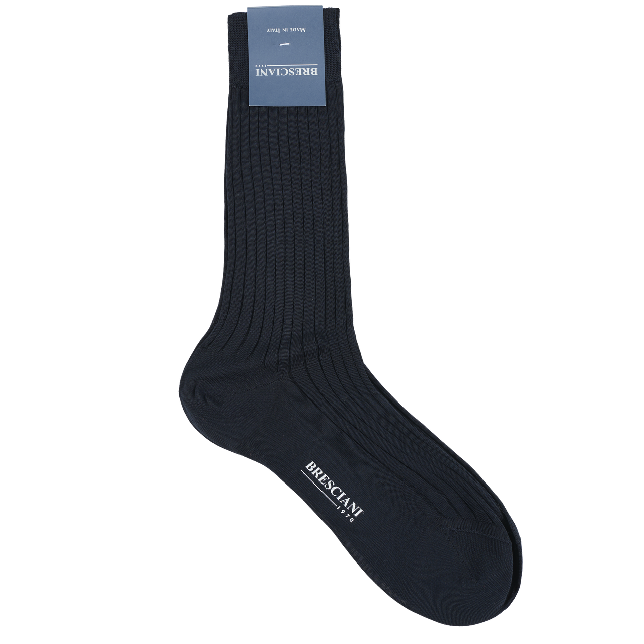 Bresciani Socks in Cotton Calf Length Solid Colour