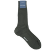 Bresciani Socks in Cotton Calf Length Solid Colour