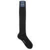 Bresciani Socks in Cotton Knee Length Solid Colour