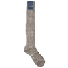 Bresciani Socks in Linen Knee Length Solid Colour