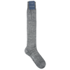 Bresciani Socks in Linen Knee Length Solid Colour