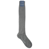 Bresciani Socks in Cotton Knee Length Solid Colour