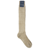 Bresciani Socks in Linen Knee Length Solid Colour