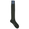 Bresciani Socks in Cotton Knee Length Solid Colour