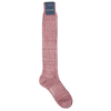 Bresciani Socks in Linen Knee Length Solid Colour