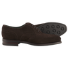 Carmina Wingtip Oxford in Dark Brown Suede