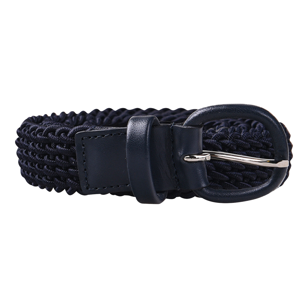 P. Johnson Elasticated Belt with Leather Trim