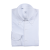 P. Johnson Shirt in White American Oxford with Button Down Collar