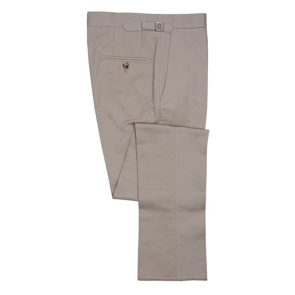 P. Johnson Trousers in Stone Cotton-Linen
