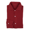 P. Johnson Popover in Brick Red Cotton Pique with Cutaway Collar