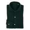 P. Johnson Popover in Forest Green Cotton Pique with Cutaway Collar