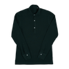 P. Johnson Popover in Forest Green Cotton Pique with Cutaway Collar