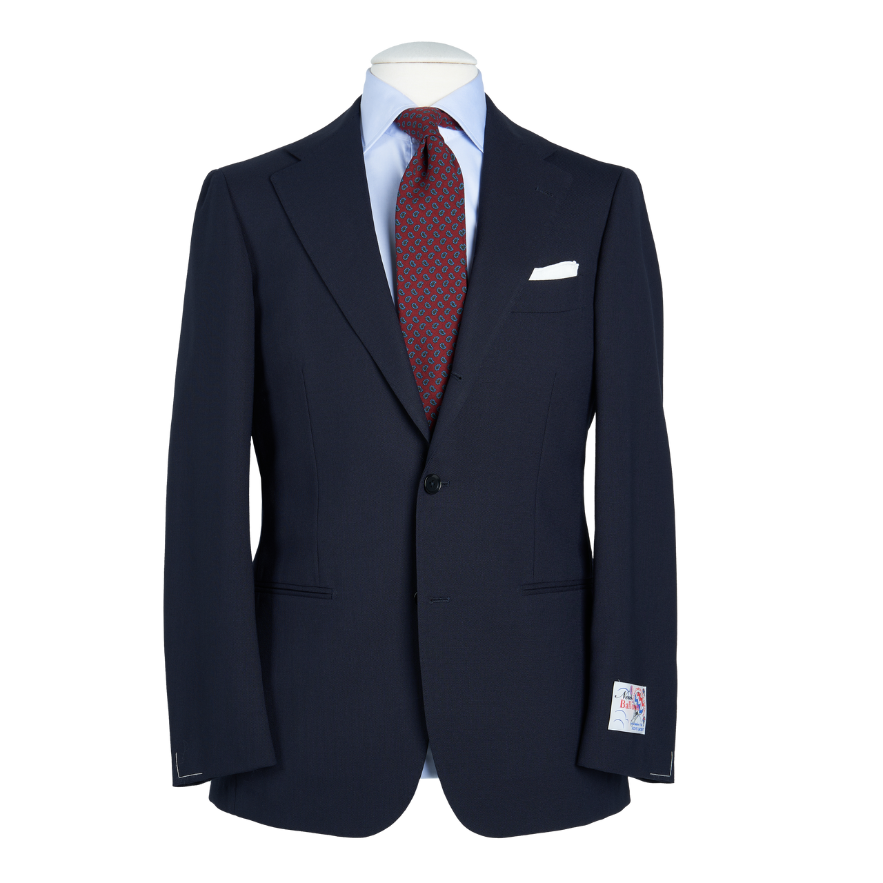Ring Jacket Suit 269E-S172 in Solid Navy 4-Ply Wool