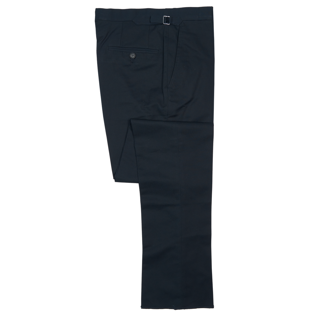 P. Johnson Trousers in Dark Navy Cotton-Linen
