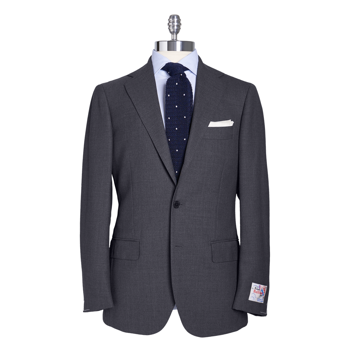 Ring Jacket Suit 288AS172 in MidGrey 4Ply Wool WJ & Co.