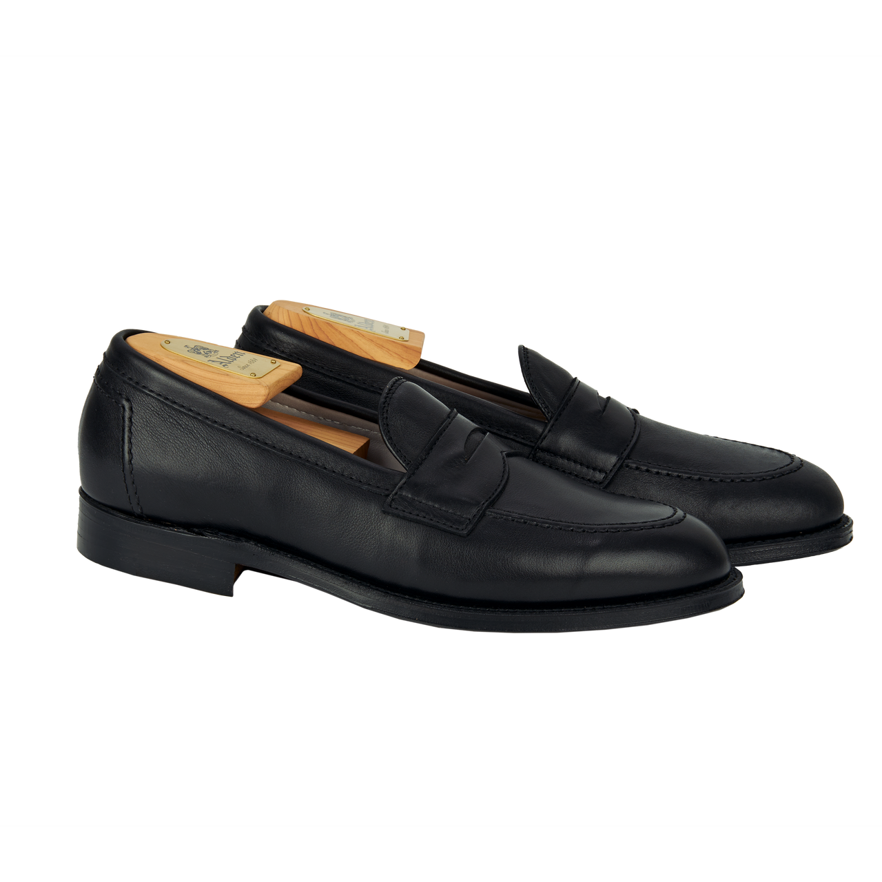 Alden Penny Loafer in Black Soft Calf