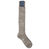 Bresciani Knee Length Linen Socks in Solid Colours