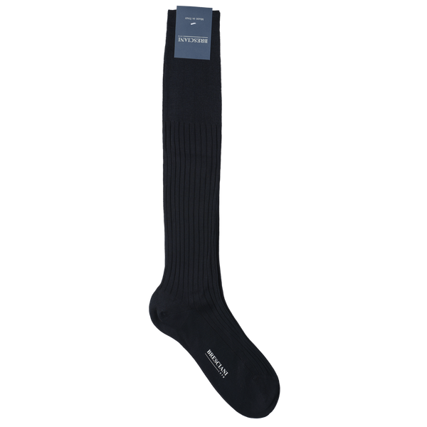 Bresciani Knee Length Wool Socks in Solid Colours