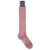 Bresciani Knee Length Linen Socks in Solid Colours