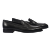 Carmina Penny Loafer in Black Rusticalf