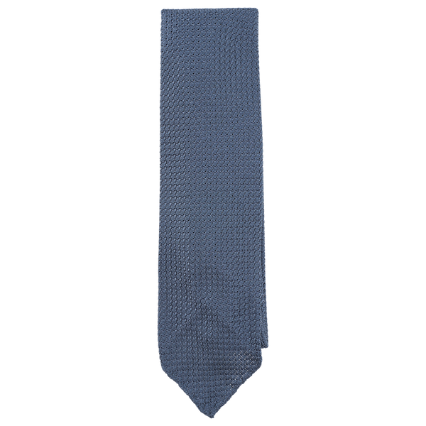 Drake's Tie in Solid Colour Silk Grenadine with Hand-Rolled Tip