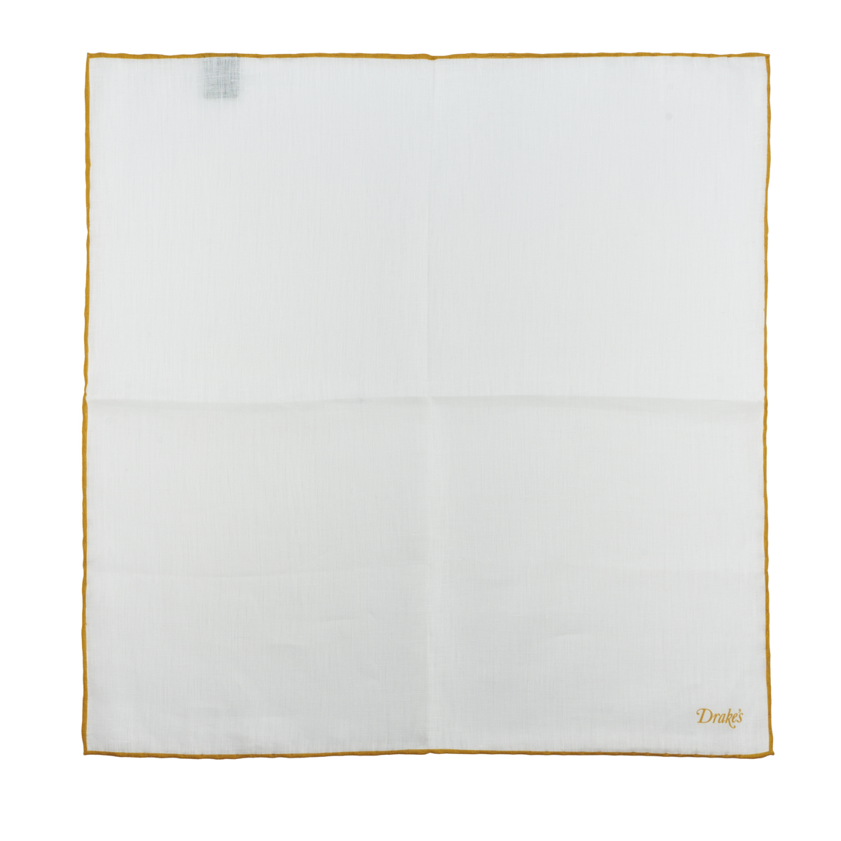 Drake's Pocket Square in Woven Linen with Printed Coloured Borders – WJ ...