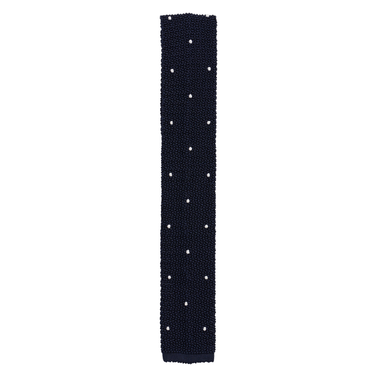 Drake's Tie in Silk Knit with Spots