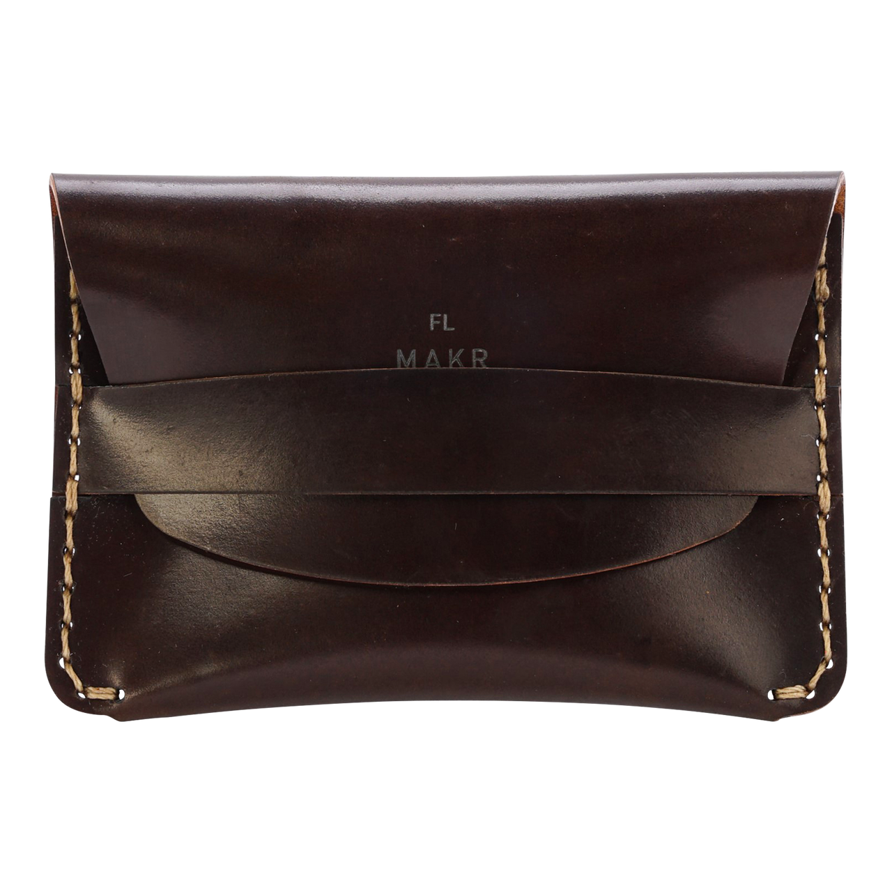 Makr Flap Slim Wallet in Cordovan Leather
