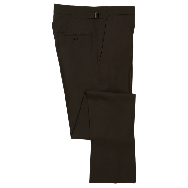 P. Johnson Trousers in Chocolate Wool Twill