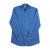 P. Johnson Shirt in Indigo Cotton Chambray with Spread Collar