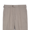 P. Johnson Trousers in Stone Cotton-Linen