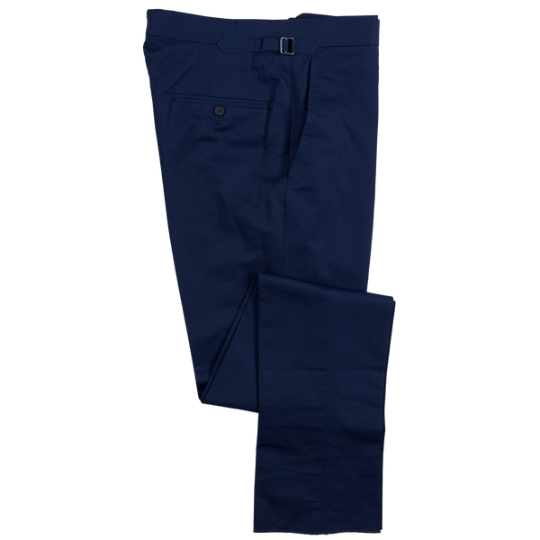 P. Johnson Trousers in French Navy Cotton-Linen
