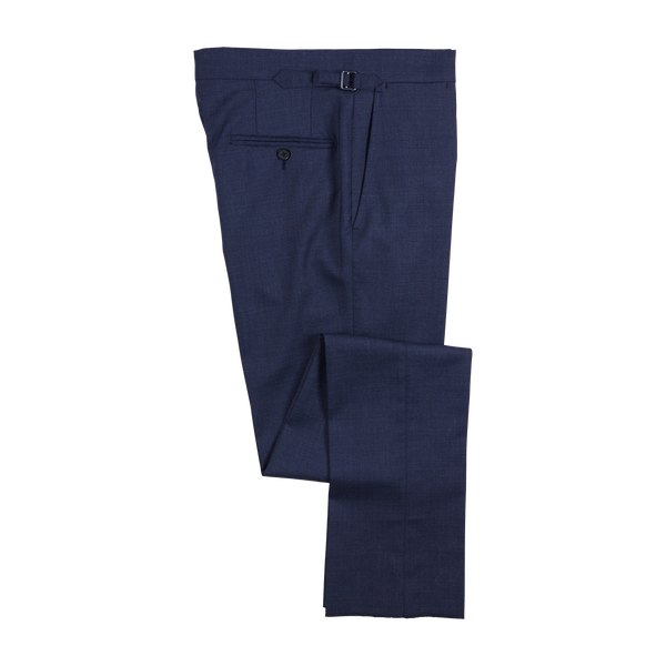 P. Johnson Trousers in Blue 3-Ply Wool