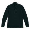 P. Johnson Popover in Forest Green Cotton Pique with Cutaway Collar