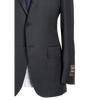 Ring Jacket Suit 184OL-S172 in Charcoal Twill Wool
