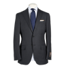 Ring Jacket Suit 184OL-S172 in Charcoal Twill Wool
