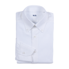 WJ & Co. Shirt in White Pinpoint Oxford with Button Down Collar